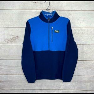 LL Bean Colorblock Fleece Polartec Pullover Jacket Woman’s Large